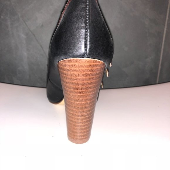 Seychelles, new mary janes, black and cognac, size 6 - Picture 5 of 7